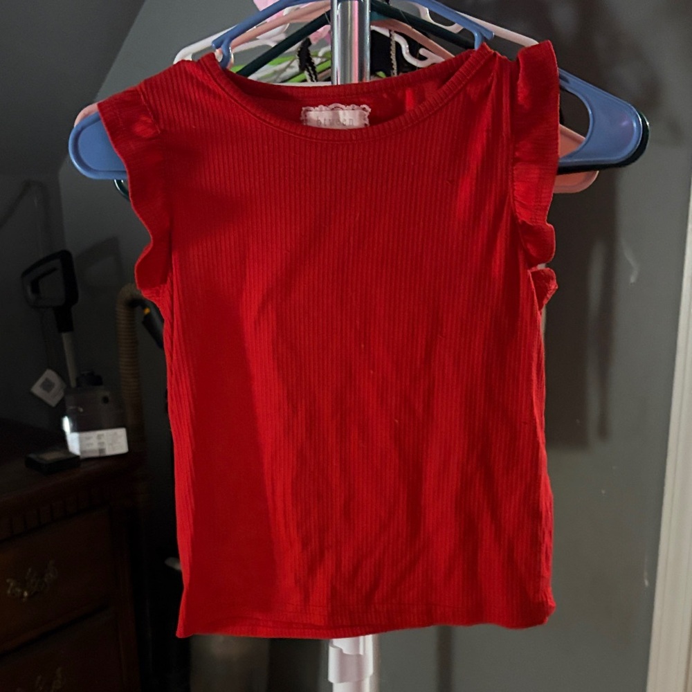Red Kids Sleeveless Top